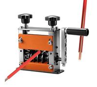 Electric Wire Stripping Machine - 6.3x5.51x2.17inch Aluminium Iron 6 Hole Adjustable Cable Processing System, 1-17mm Automatic Manual Scrap Wire Peeling Device, Copper Aluminium Conductor Removal Tool