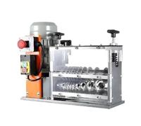 Electric Wire Stripping Machine Cable Stripper Peeler 750W 1.5-32mm 10 Channels Acrylic Aluminum Scrap Copper Recycling Fast Wire Stripping Speeds