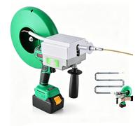 Electric Wire Threader Machine, Cordless Cable Puller Kit, High-Speed 550Nm Torque for Conduit Pipe Threading, Includes 98ft Lead Line & Power Supply