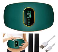 Electric Wireless Abdominal Massager for Fat Burning & Digestion, Stomach Massager for Weight Loss, Belly Cellulite Massage Body Sculpting Machine, Slimming Massage Belt 5 Modes (Green)