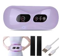 Electric Wireless Abdominal Massager for Fat Burning & Digestion, Stomach Massager for Weight Loss, Belly Cellulite Massage Body Sculpting Machine, Slimming Massage Belt 5 Modes (Purple)