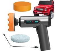 Electric Wireless Car Polisher, 2000 mAh Cordless Buffer Polisher for Car Detailing with Variable Speeds, Portable Buffer for Car