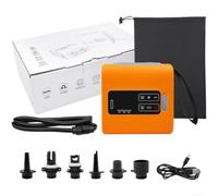 Electric with for battery, 22PSI High Pressure Electric with | Inflator for Paddle Board, 140W Dual Action Air with 6 Nozzles, Portable Rechargeable Compressor for Camping Boat