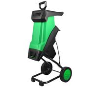 Electric Wood Chipper, 2400W Garden Shredder with 10m Cable, Heavy Duty Branch & Leaf Mulcher for Yard Work, Eco-Friendly Waste Management Tool