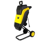 Electric Wood Chipper Shredder, 2500W with 35mm Max Diameter, Includes 50L Collection Bag, Ideal for Garden Mulching and Leaf Branch Shredding
