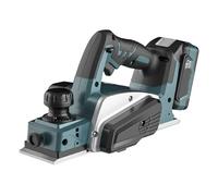 Electric Wood Planer, 18V Benchtop Woodworking Planer with Anti-Slip Handle, 15000R/Min No-Load Speed and 82mm Width, 2mm Cut Depth Adjustable and Easy Glides, for Home Decoration, Carpentry