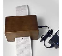 Electric Wooden Musical Box, 30 Notes DIY Custom Music Box, with Hole Puncher, 5m Long Paper Tapes, Adjustable Speed, Make Your Music Tool Kit
