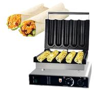 Electric Wrap Maker - Non-Stick Burrito Machine for Commercial Use, Double-Sided Desktop Heater for Perfectly Wrapped Meals