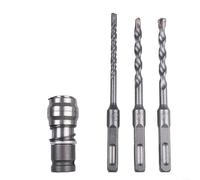 Electric Wrench Conversion Head to Electric Hammer, Includes Drill Bits, Suitable for For drilling in Walls and Bricks (D)