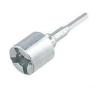 Electric Wrench Socket for Impact Wrench Adapter, Heavy Duty Alloy Jack Socket for Car Tire Changing Tool, for Rapid Lug Nut Change, Compatible with 96% of(silver)