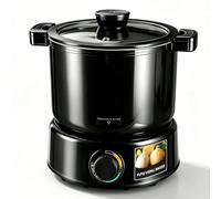 Electric Yam Pounder Machine, 1000W Automatic Food Maker for Fufu, Amala, Banku, 6L Capacity, Precision Temperature Control, Easy-Clean Stainless Steel, Serves 5-6 People