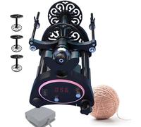 Electric Yarn Winder with Digital Display for Knitting and Weaving, Forward/Reverse Function, Ideal for Wool and Yarn Crafts