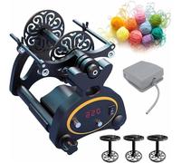 Electric Yarn Winder with Digital Display - Knitting Wheel with Forward/Reverse Function for Wool and Yarn Crafting