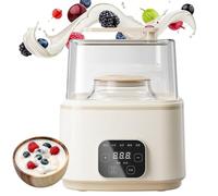Electric Yogurt Maker, Automatic Yoghurt Machine, 5 Preset Programmes, for Homemade Yoghurt, Rice Wine & Fruit Ferments
