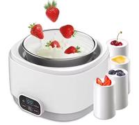 Electric Yogurt Maker, Probiotic Fermenter 1L, Easy to Clean Ceramic Liner, Smart Touch Display, Ideal for Home Use, Yogurt Incubator, Perfect for Homemade Yogurt