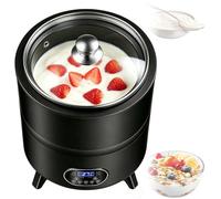 Electric Yogurt Maker with Temperature Control, Automatic Incubator, 8L/12L Capacity, 600W Power, 360° Even Heating, 0-24h Timer for Homemade Yogurt and More