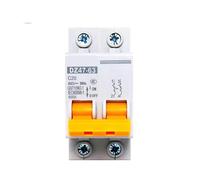 Electrical accessories AC 400V 2P PV MCB Solar Mini Circuit Breaker 6A 10A 16A 20A 25A 32A 40A 50A 63A Photovoltaic Overload Protection Air Switch(25A)