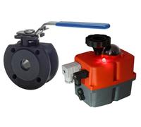 Electrical Actuated Flanged Ball Valve 2-Way DN100 PN16 Steel 24-240 V AC/DC