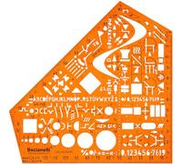 Electrical and Electronic Installation Symbols Drawing Template Stencil - Engineering Drafting Supplies - Layout Plan Schematic Wiring