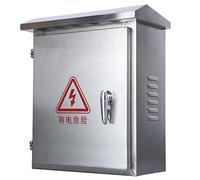 Electrical Box 304 Stainless Steel Enclosure, Outdoor/Indoor Waterproof Junction Box with Mounting Plate, Wall-Mounted Electrical Equipment Engineering Boxes, Anti-Rust Power Distribution Ca