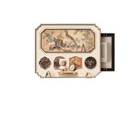 Electrical Box Cover Vintage Wind Style Electrical Box Cover Art - Design Pegboard Shelf Decor, Weak Current Concealer(Color 2,45CMx35CM)