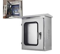 Electrical Box Outdoor, Waterproof IP66 304 Stainless Steel Electric Box, with Lock & Viewing Window for Electrical Power Project(40x60x20cm/16x24x8in)