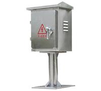 Electrical Box304 Stainless Steel Electrical Box Distribution Cabinet, Outdoor Network Monitoring Waterproof Equipment Box, Wall-Mounted Waterproof Junction Box Instrumen,A 500*400*200mm*column 300mm
