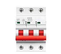 Electrical Breakers 3P MCB 6A 10A 16A 20A 25A 32A 40A 50A 63A 220V Mini Circuit Breaker 1Pcs (Color : 50a, Size : 3 Pole C Curve)