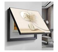 Electrical Cabinet Back Panel Decorative Fuse Box Cover Minimalist Conceal The Electricity Meter Bedroom Dining Area(A,60x40cm)