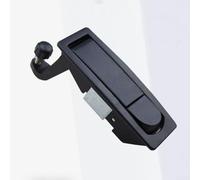 Electrical Cabinet Door Lock Flat Bounce Style with Key Zinc Alloy Suitable for RV, Camper, Trailer, and Storage Cabinets Offering Durability (Black #2)