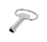 Electrical Cabinet Key - 4 Inch Triangle Wrench, Utility Key, Metal Panel Lock | Tool for Gas Water Meter Plus Valve Spigots Cupboard Security Box and HVAC Unit Maintenance