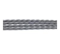 electrical cable， 5 Meters 2 x 0.75mm Cotton Braided Industrial Lamp Cable Cloth Covered Electrical Wire(Grey)