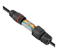 Electrical Cable Connector - Outdoor Weatherproof Joiner, Tough Wiring Protector, Rapid Install Enclosure, Safe Powers Extension Tool | Yard Equipment, Workshop Repair, Exterior Utility Systems