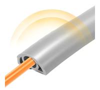 Electrical Cable Covers for Floor - Retardant PVC Flexible PVC Cable Protector | Self Adhesive Wire Duct Channel to Prevent Travel Risks | Floor Cable Floor for the Floor of