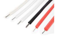 electrical cable， UL3239 Silicone Tinned Copper Wire 6KV 10KV 20KV High Voltage Cable Temperature 22AWG 20AWG 18AWG 16AWG(White,10meter 20KV 20AWG)