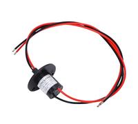 Electrical Conductive Slip Ring, 20A 250RPM 2 Wires 360 Degree Rotating Connector with PBT Housing for Pan Tilt CCTV System Turntable Display Equipment