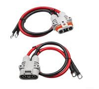 Electrical connector for forklift generator waterproof male and female 120A 1200V rated PC insulation flame retardant shell 16 square wiring (Male Cord)