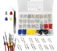 Electrical Connector Kit - Assorted Pin Terminal Collection, Sealed Wiring Components, Compact Contact System With Weather Resistant Structure | Reliable Circuit Linking Accessory For Boat Vehicle