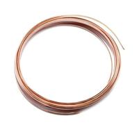 Electrical Copper Wire 5m Bare Copper Wire, Diameter 1.3-2.5mm Gauge 10-16 T2 Coil, Electrical Conductivity For Gardening(1.3mm)