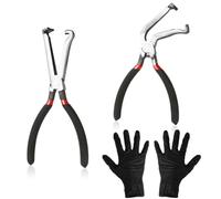 Electrical Disconnect Pliers Kit - Dual-Head Insulated Hand Tools (Straight + 60° Bend) for Vehicle Service, Fuel Lines, and Sensor Disconnection (A)