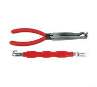 Electrical Disconnect Pliers Set - Straight & Elbow Quick Release Pliers for Automotive Wire Harness Connectors, Carbon Steel, Non-Slip(2pcs A)