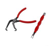Electrical Disconnect Pliers Set - Straight & Elbow Quick Release Pliers for Automotive Wire Harness Connectors, Carbon Steel, 190mm/210mm, Non-(2PCS B)