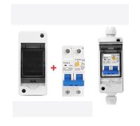 Electrical Distribution Box AC DC Solar Circuit Breaker MCB 63A RCBO PC Junction Wire Box HT Outdoor(HT-2 and RCBO,10A)