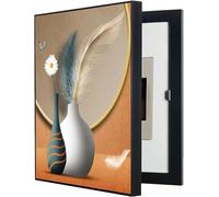 Electrical distribution cover, hinged on the left, decorative fuse box cover, artistic distribution box front, removable wall decoration for technical boxes(D,50x60cm)