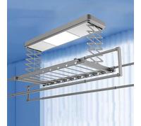 Electrical Drying Rack - Adjustable Ceiling Clothesline with Remote Control for Easy Installation, Wall and Ceiling Use