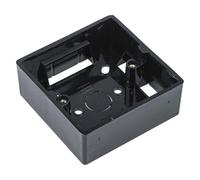 Electrical Enclosure for 86 Type For Wall Sockets Flame Retardant PVC Box for Residential Wiring Systems (Black)