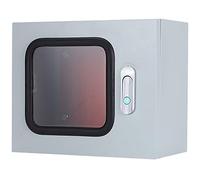 Electrical Enclosure Horizontal, Weatherproof Outdoor Metal Electrical Junction Box Waterproof, Viewing Inspection Window Design