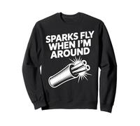 Electrical Engineer Sparks Fly When I'm Funny Electrician Sweatshirt