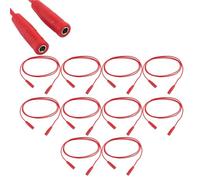 Electrical Extension Test Lead,0.44mm²10 Kit with 2mm Female to Female Banana Socket Durable Brass Material for Electronic Testing Accessories J70029