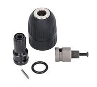 Electrical Impact Key Drill Chuck Long -Lasting Self -Locking Keeloser Mood with Adapter for The Impact Key for Car Controls ABS, High Carbon Steel